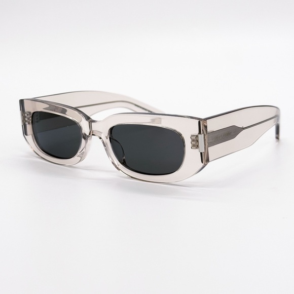 NEW SAINT LAURENT SL697 003 CLEAR GRAY UNISEX SUNGLASSES SAINT LAURENT SL 697 - Picture 3 of 10